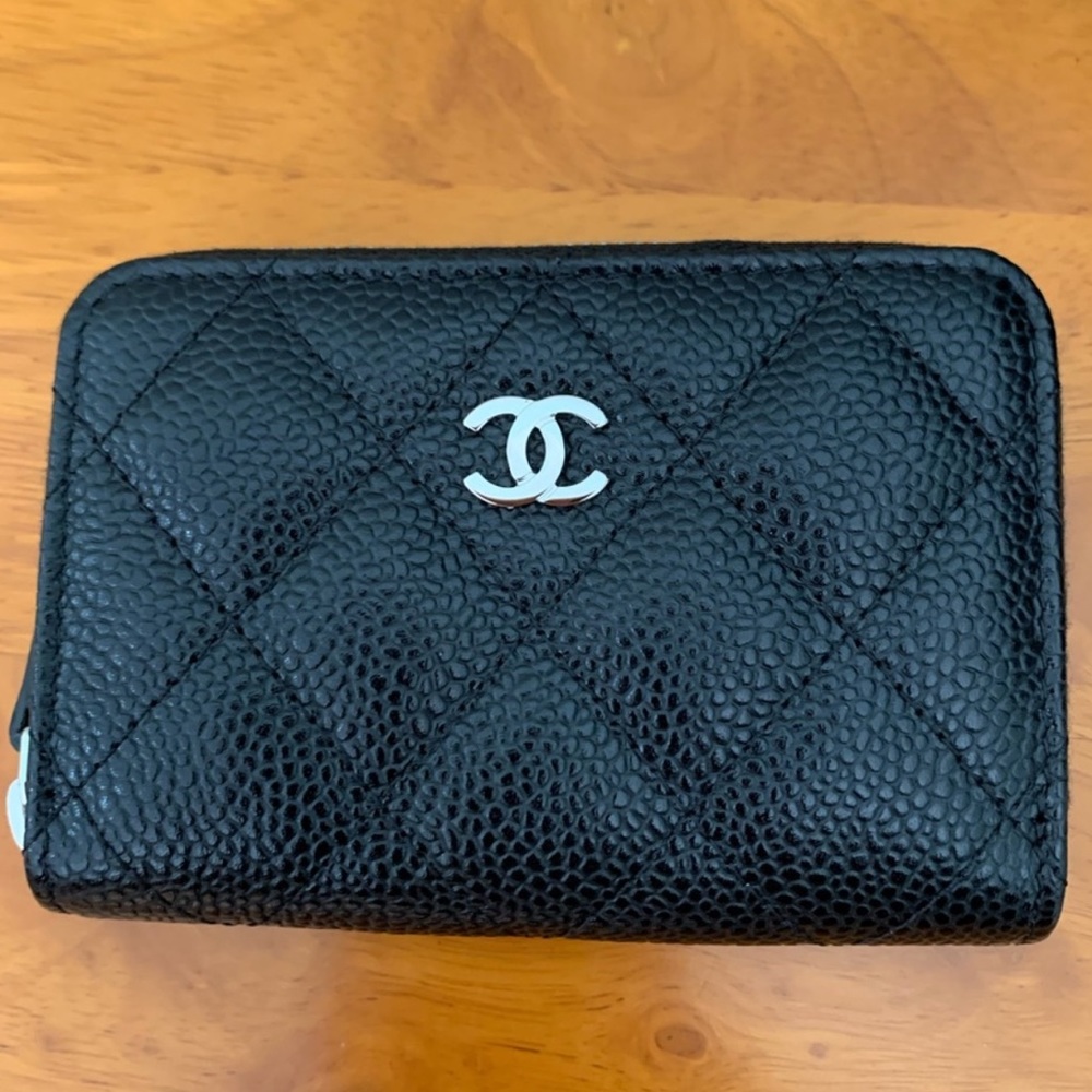 New Chanel Classic Zipped Coin Purse Wallet - Picture 2 of 4